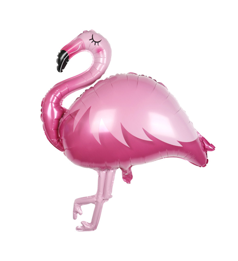 Fóliový balónek – Plameňák, 100 × 87 cm