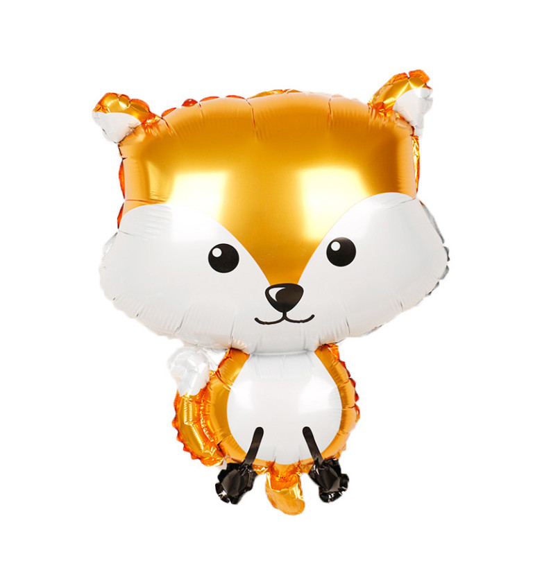 Fóliový balónek – Liška, 48 × 56 cm