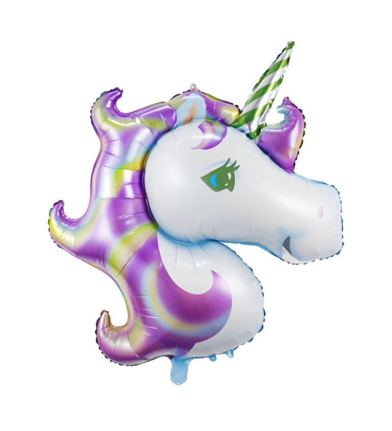 Fóliový balónek – Jednorožec, 110 × 80 cm