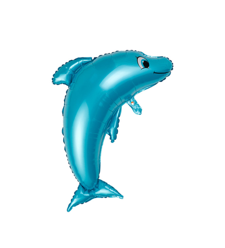 Fóliový balónek – Delfín, 90 × 69 cm