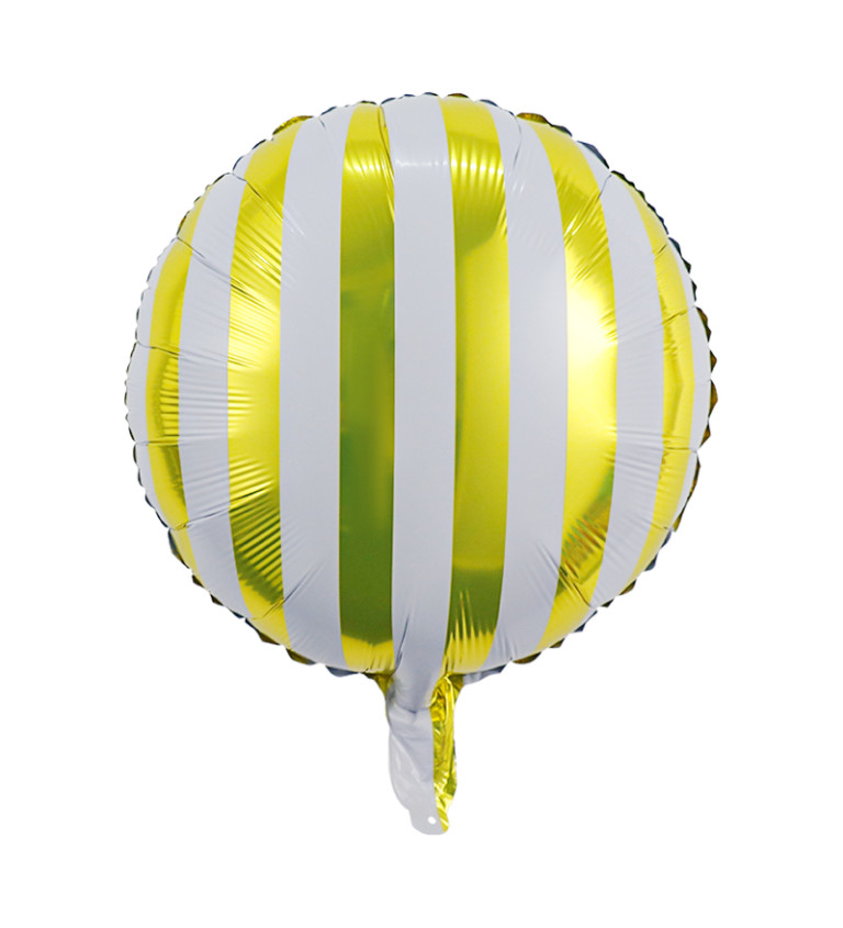 Fóliový balónek – Candy, zlatý, 45 cm