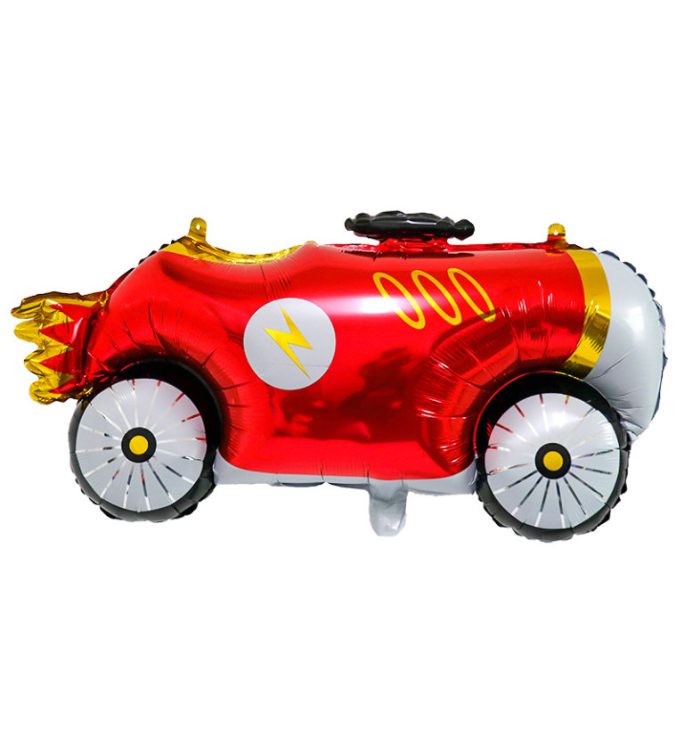 Fóliový balónek – Závodní auto, 93 × 55 cm