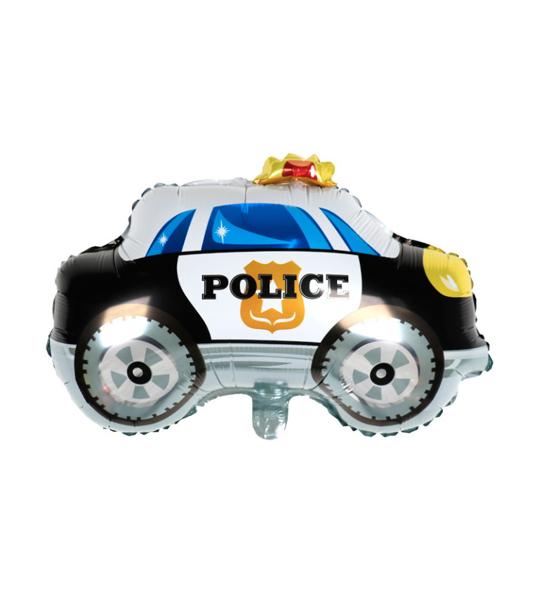 Fóliový balónek – Policejní auto, 64 × 46 cm