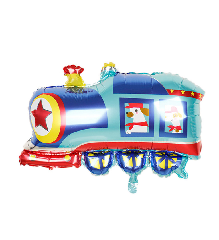 Fóliový balónek – Vlak, 78 × 65 cm