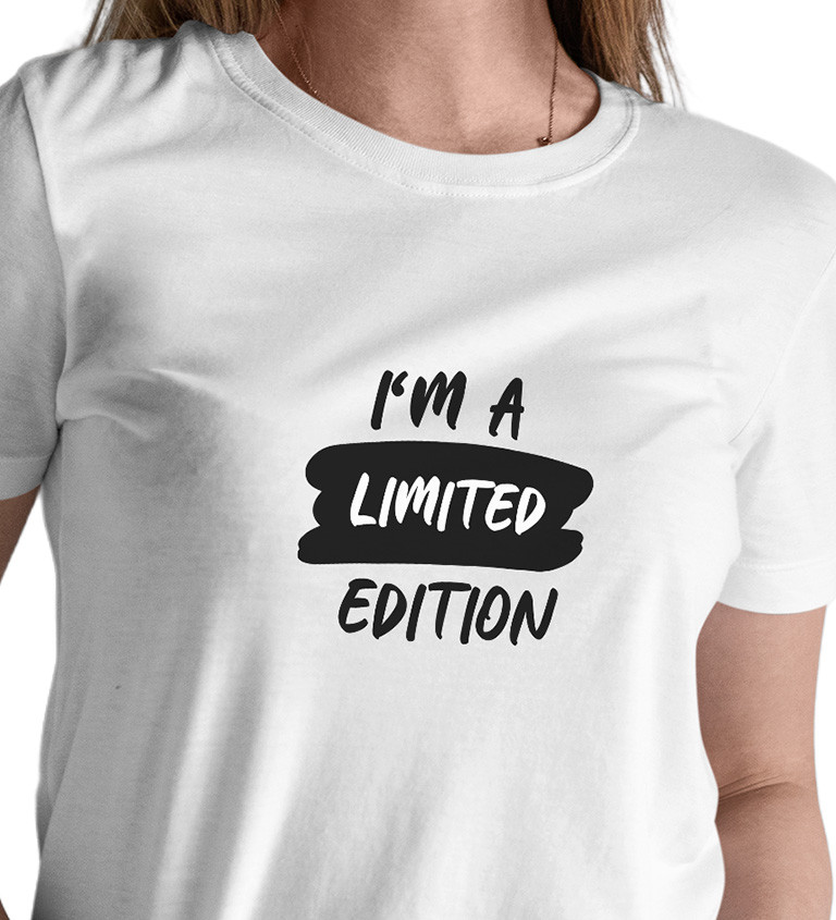 Dámské bílé tričko – I´m a limited edition