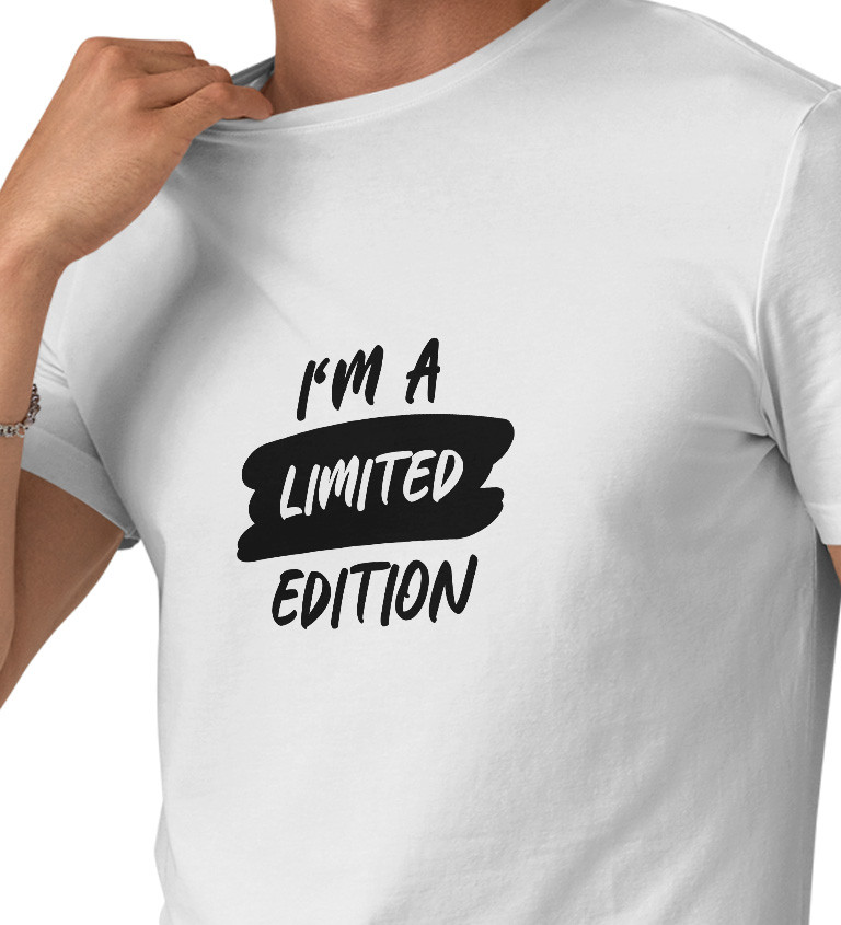 Pánské bílé tričko – I´m a limited edition