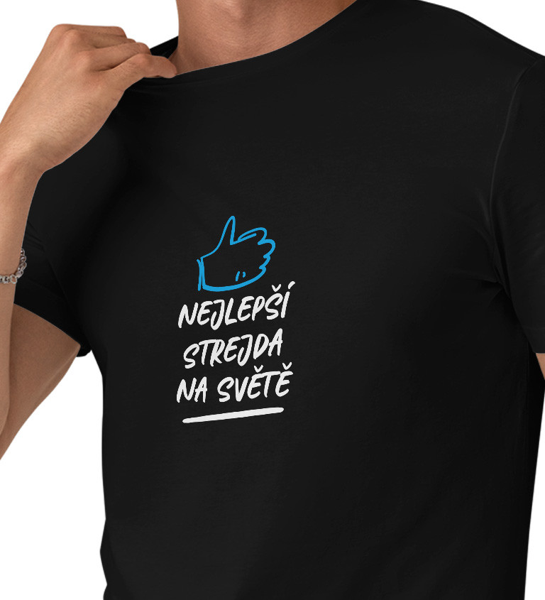 Pánské černé tričko – Nejlepší strejda na světě