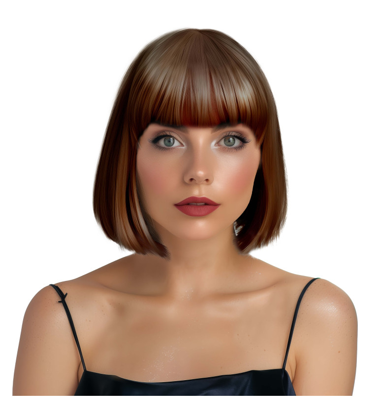 Dámská paruka Mikádo hnědá