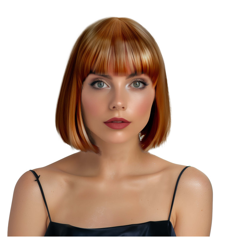 Dámská paruka Mikádo měděná