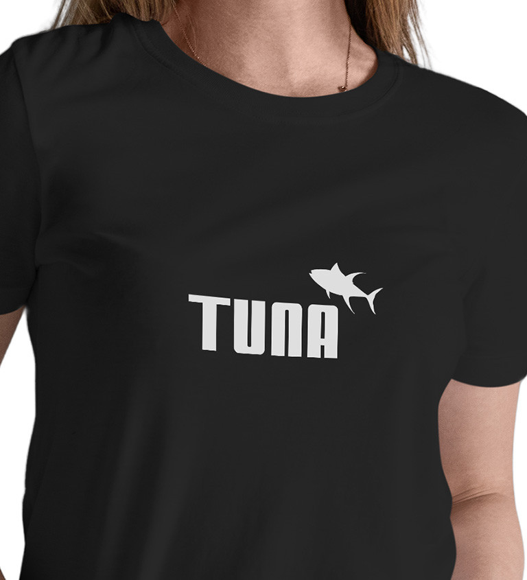 Dámské černé tričko – Tuna