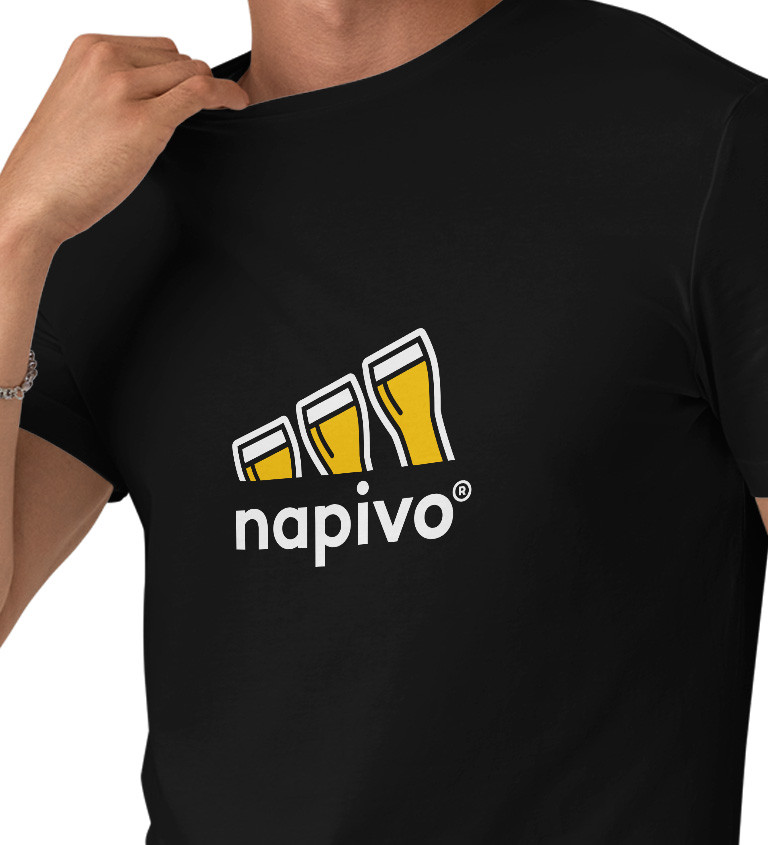 Pánské černé tričko – Napivo