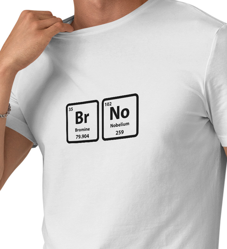 Pánské bílé tričko – Brno