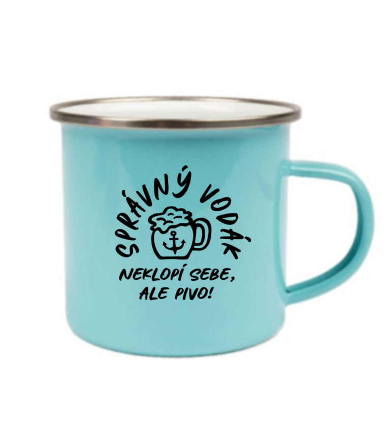 Modrý plecháček: Správný vodák neklopí sebe, ale pivo