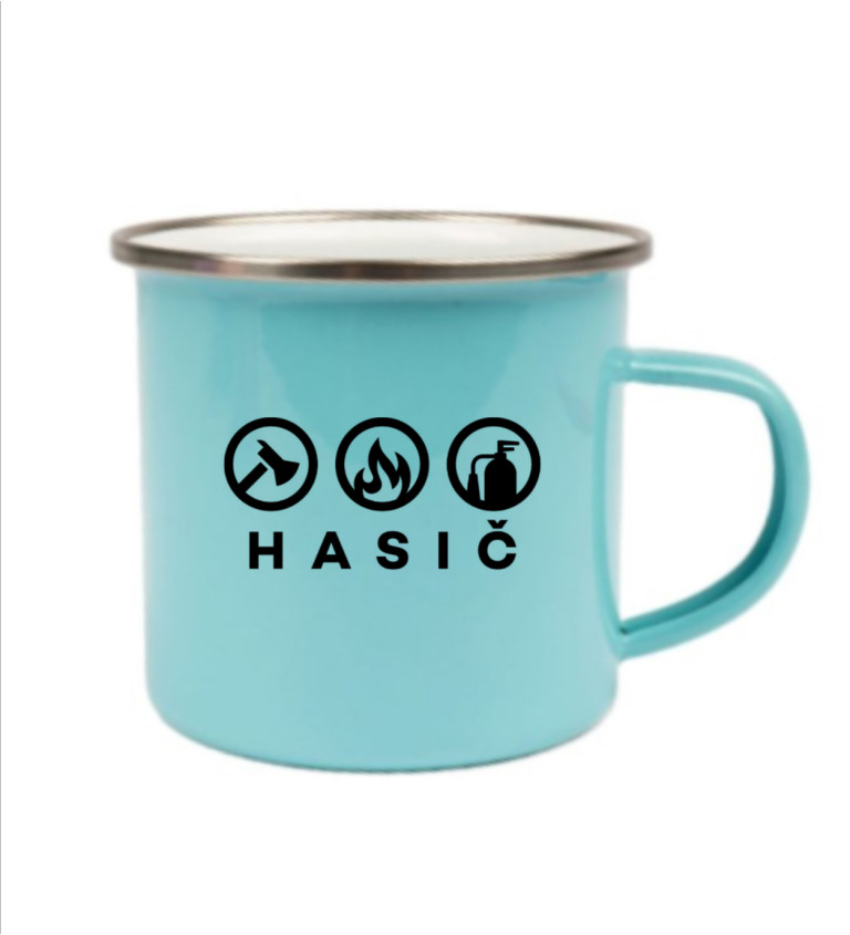 Modrý plecháček: Hasič