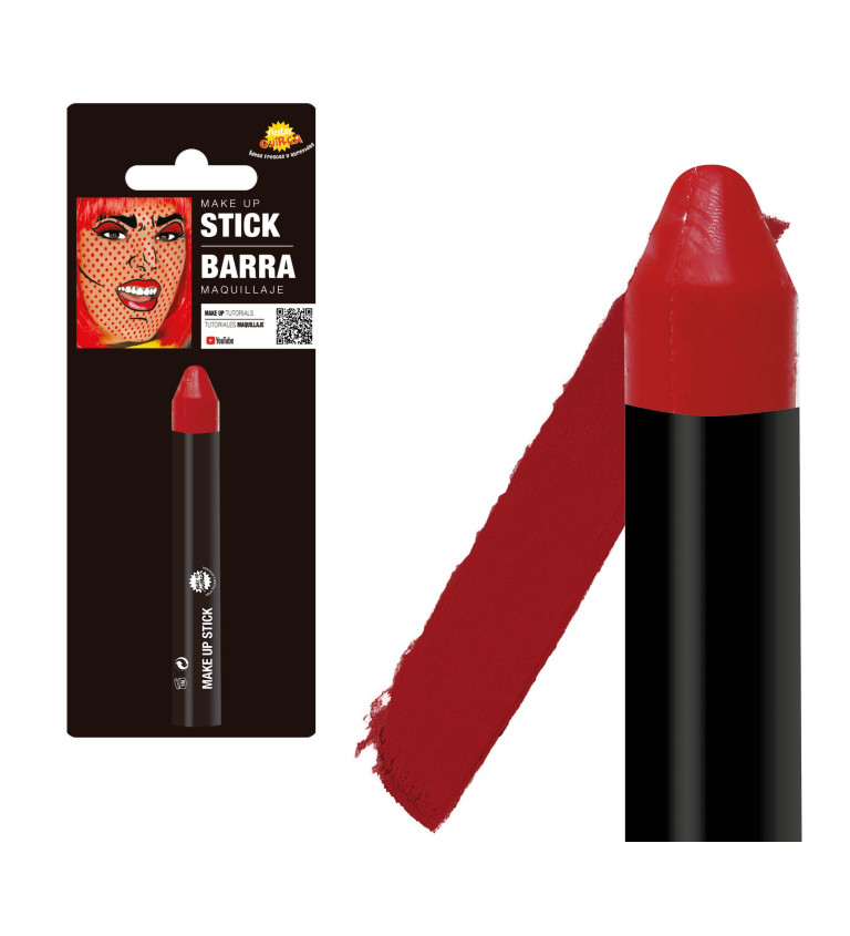 Červená tužka na obličej