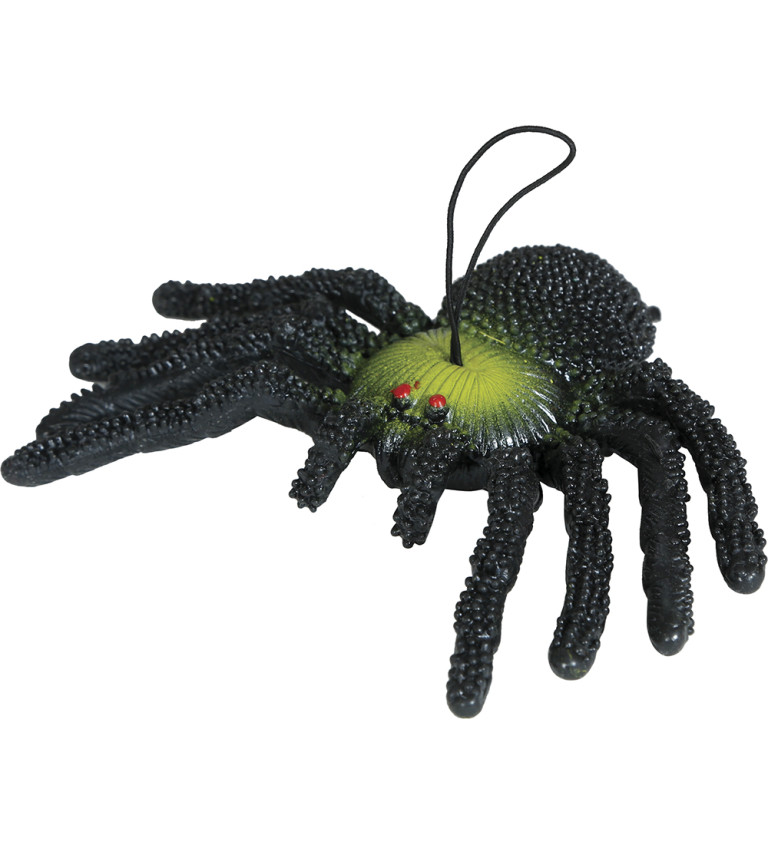 Gumový pavouk – dekorace 14 cm