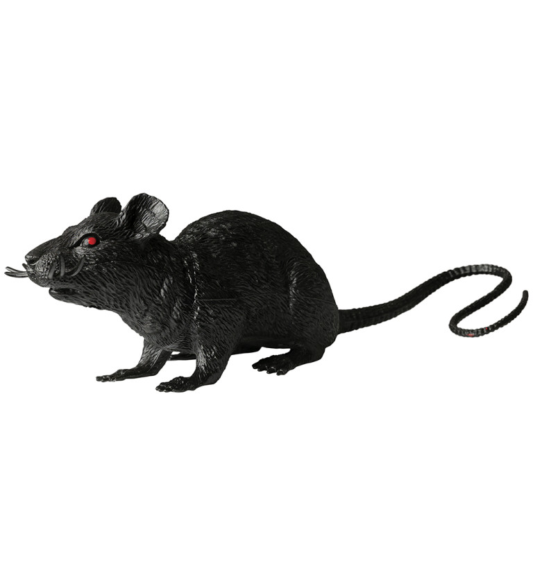 Krysa – halloweenská dekorace 18 cm