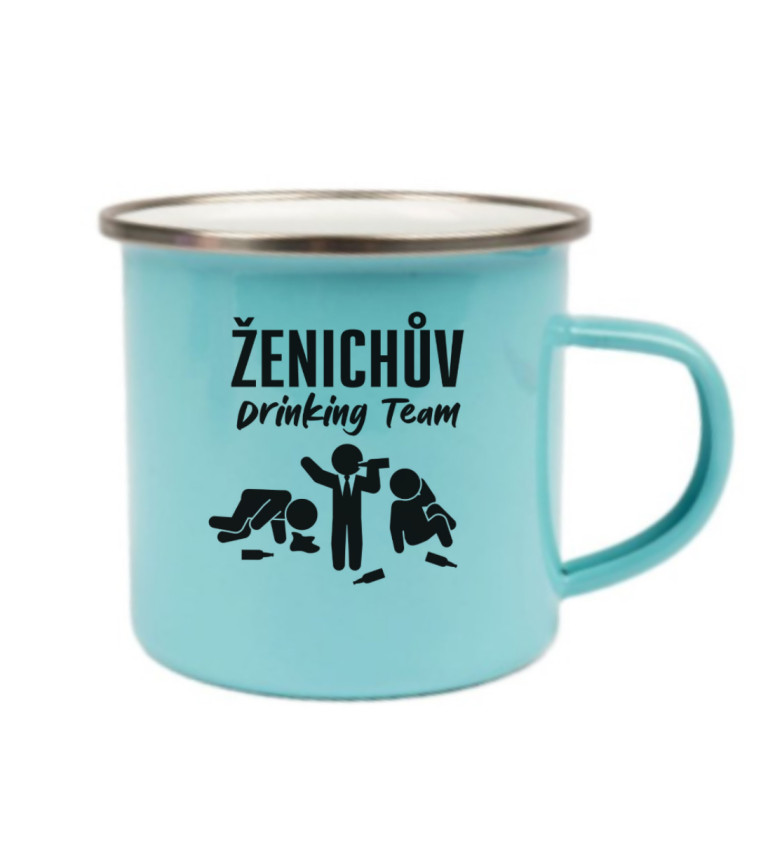 Modrý plecháček: Drinking team
