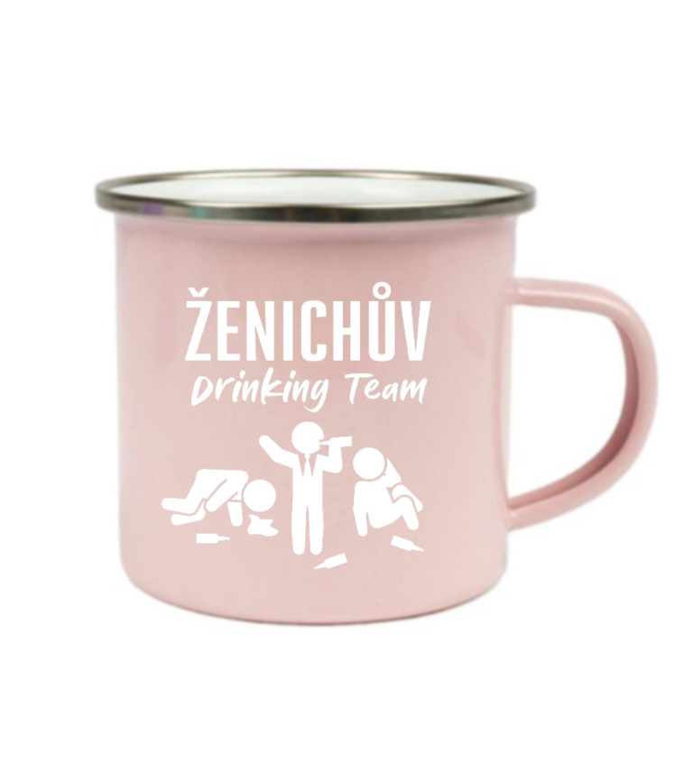 Růžový plecháček: Ženichův drinking team