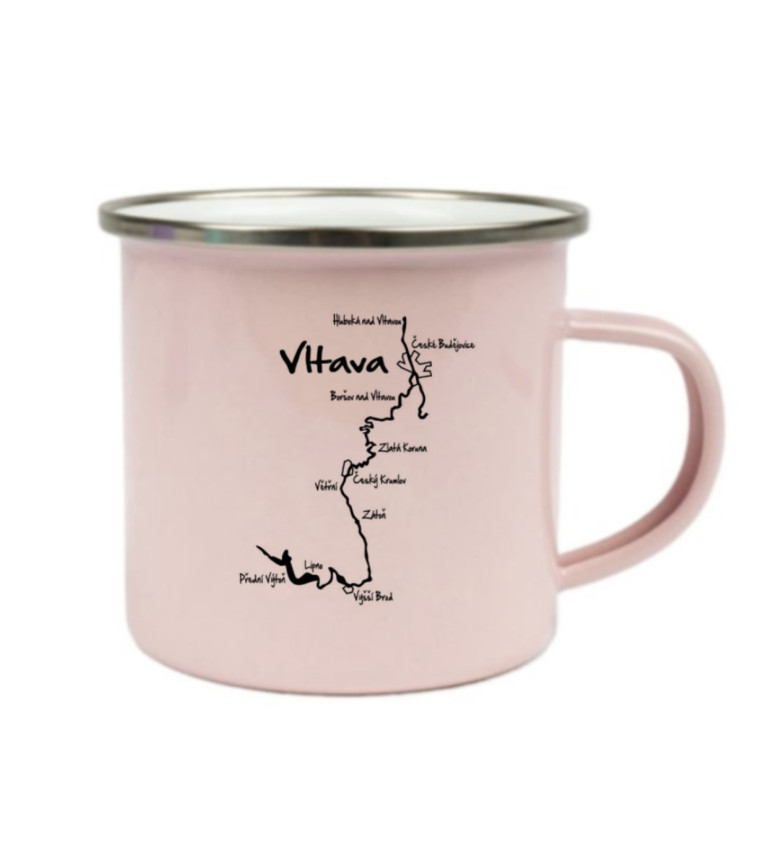 Růžový plecháček: Vltava mapa