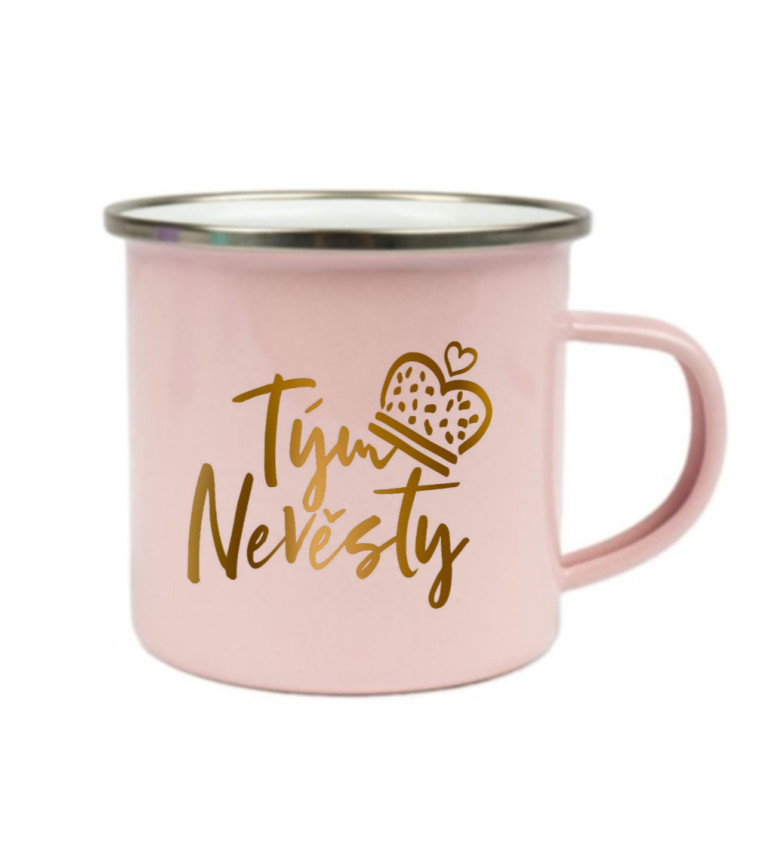 Růžový plecháček: Tým nevěsty koruna