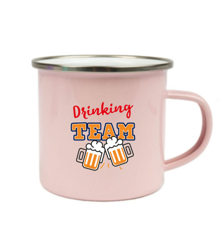 Plecháček růžový: Drinking team