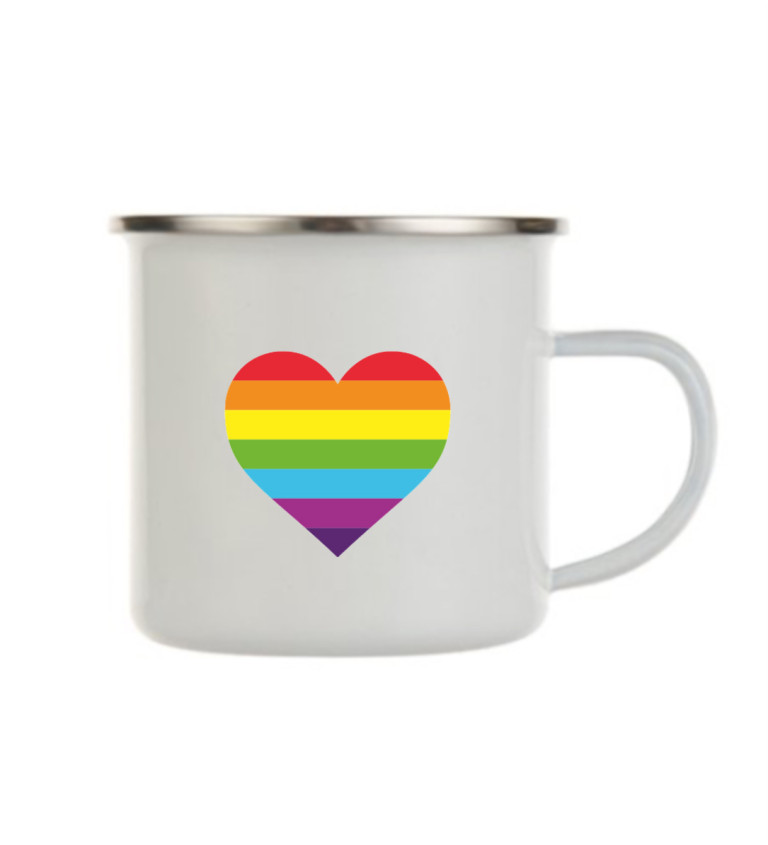 Bílý plecháček: Duhové srdce