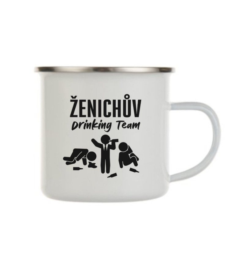 Plecháček bílý: Ženichův drinking team