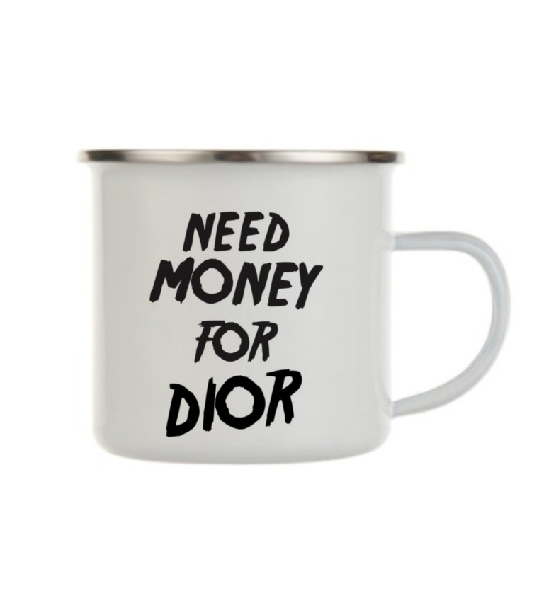 Bílý plecháček: Need money for Dior