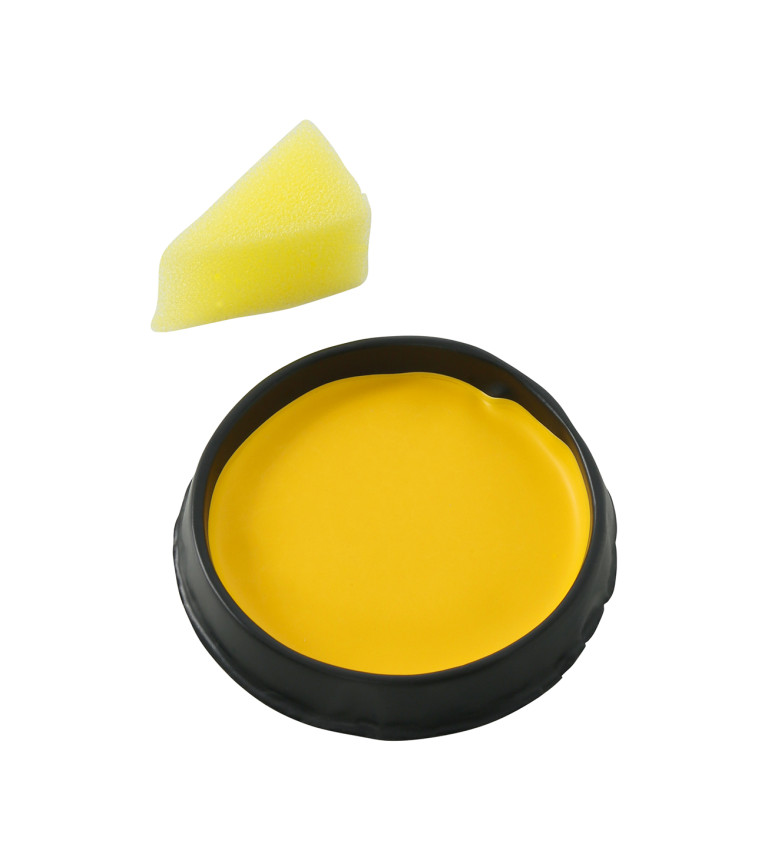 Žlutý karnevalový make-up s aplikátorem