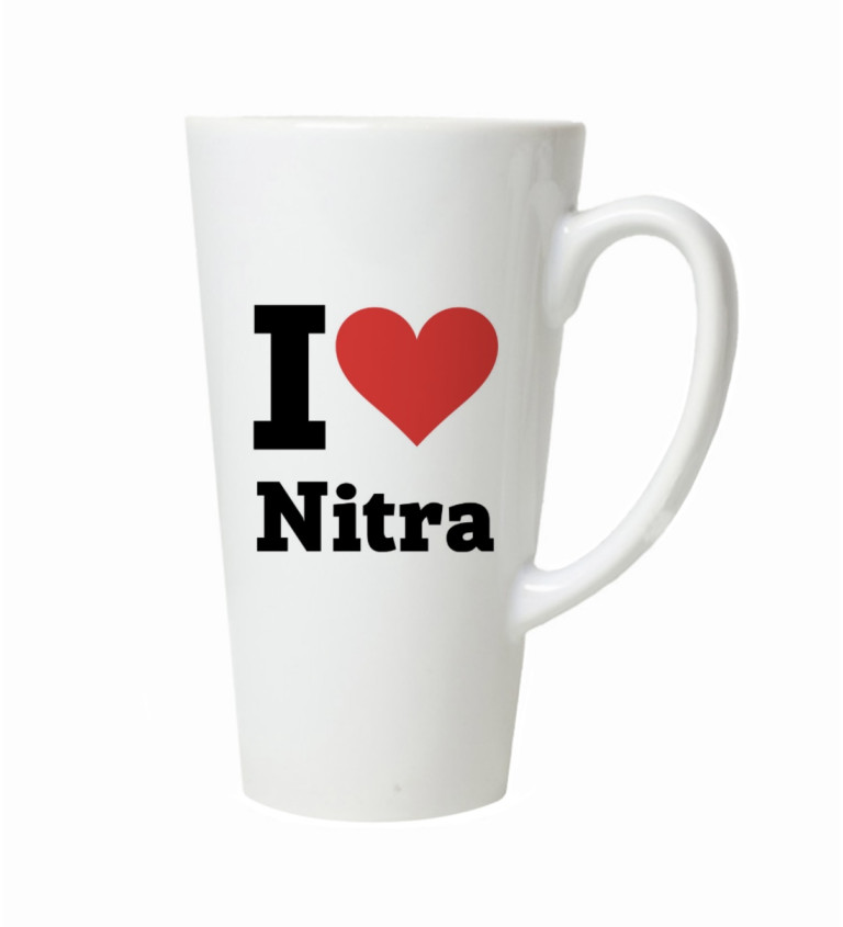 Hrnek na latte – I love Nitra