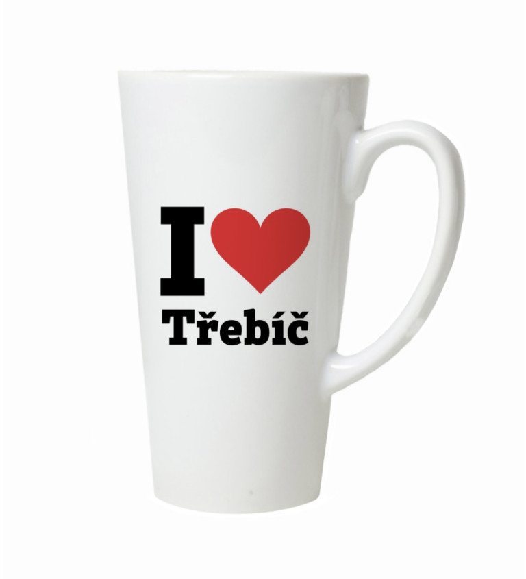 Hrnek na latte – I love Třebíč