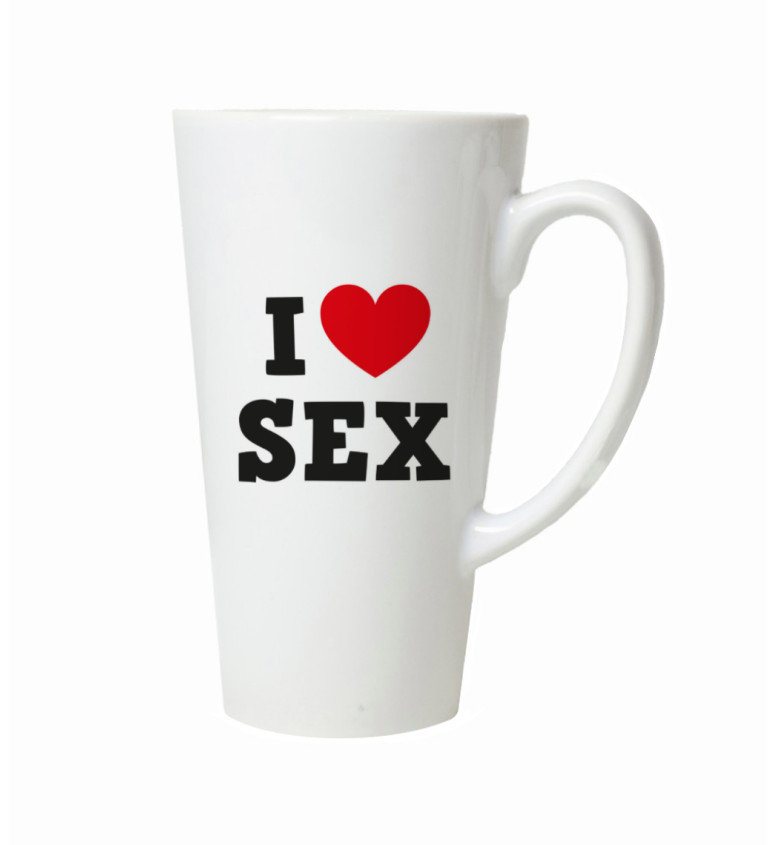 Hrnek na latte – I love sex