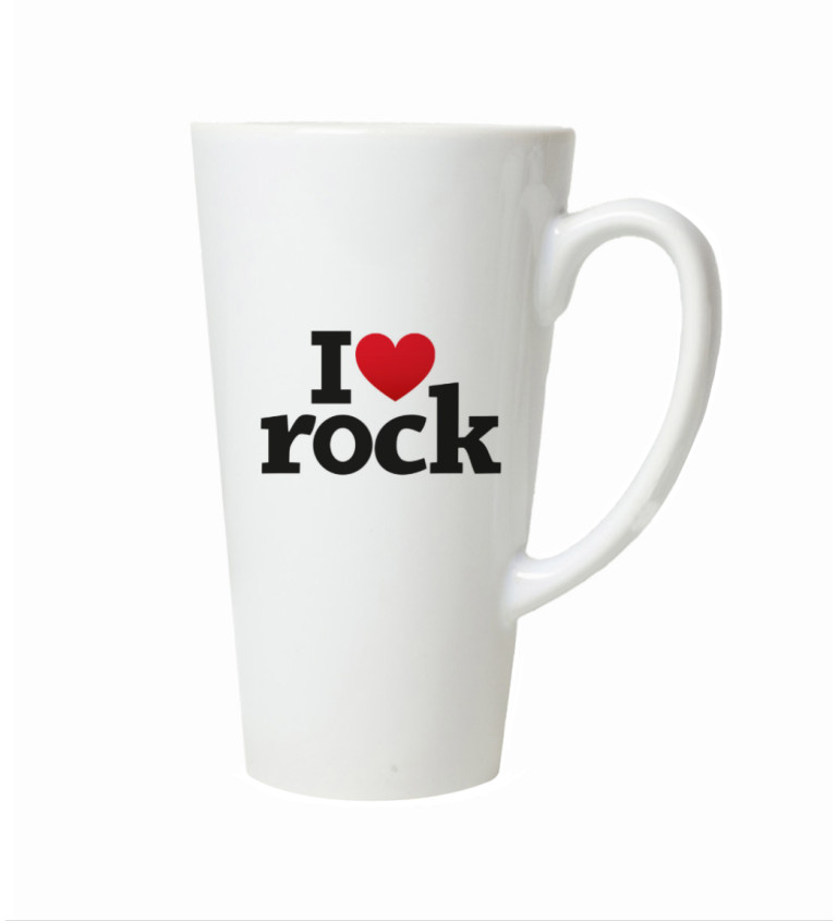 Hrnek na latte – I love rock