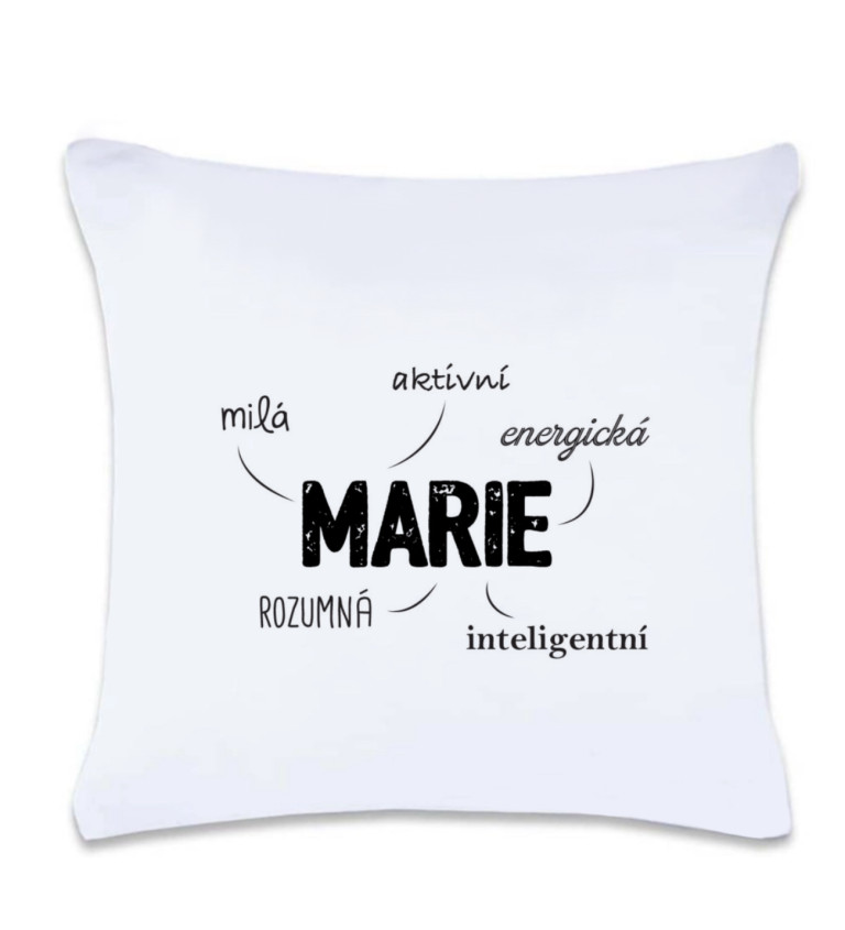 Polštář s potiskem : Marie