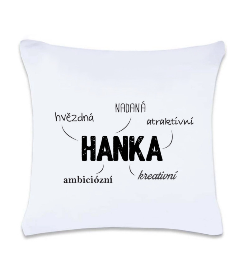 Polštář s potiskem : Hanka