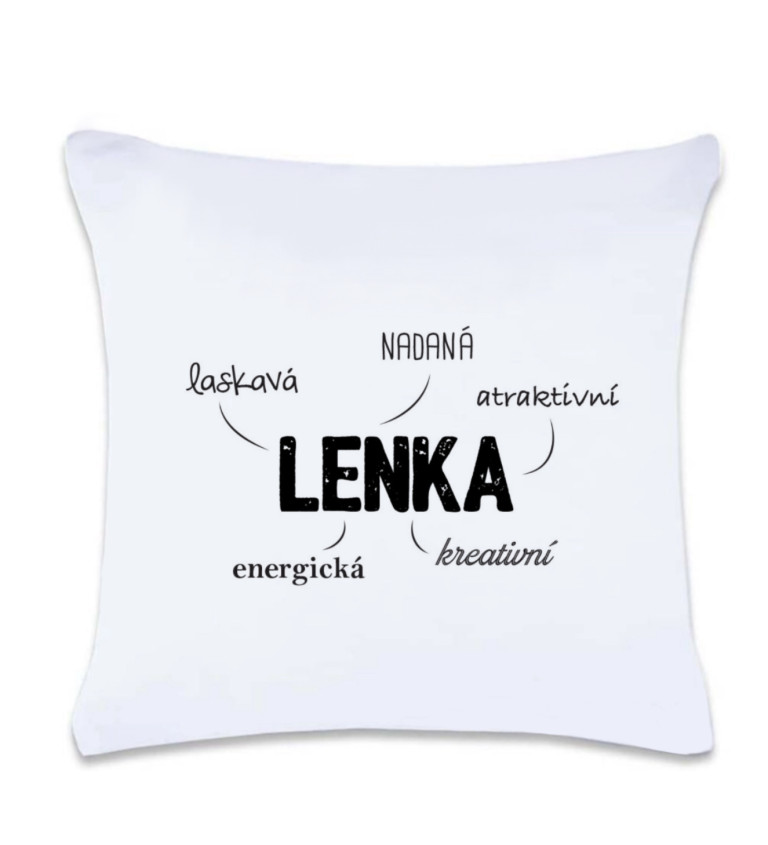 Polštář s potiskem : Lenka