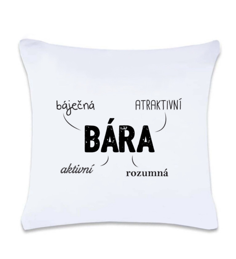 Polštář s potiskem Bára