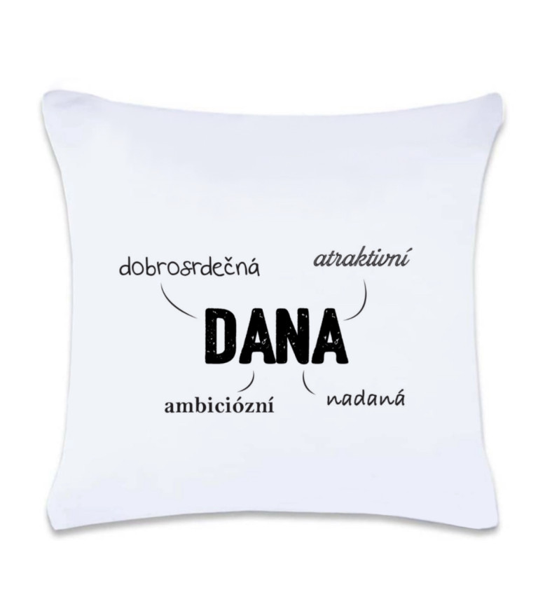 Polštář s potiskem Dana