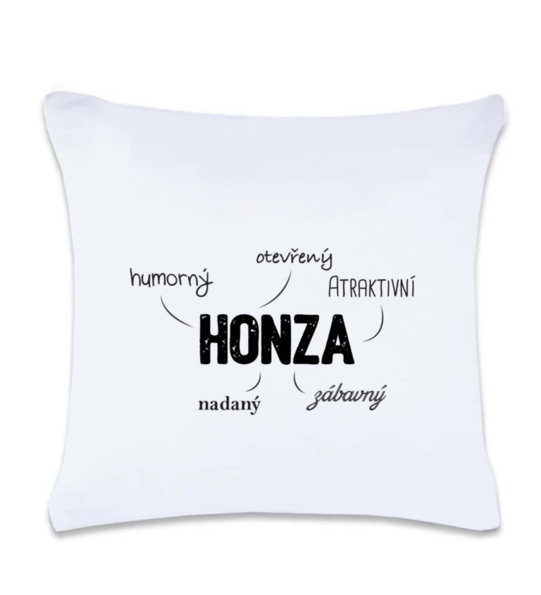 Polštář s potiskem Honza