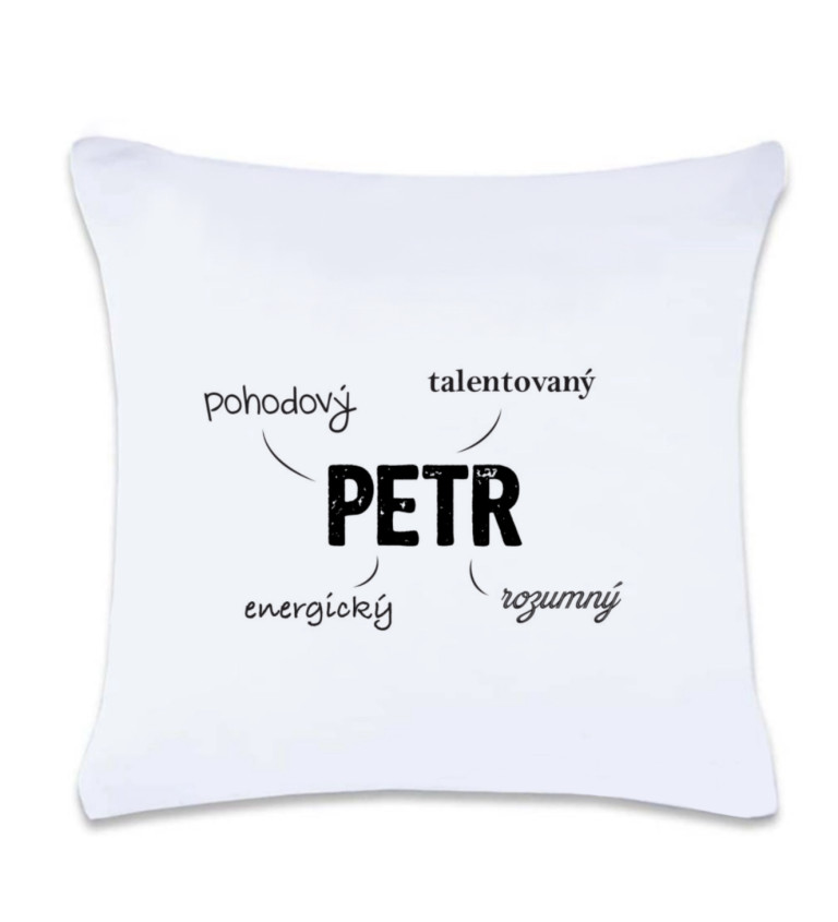 Polštář s potiskem Petr