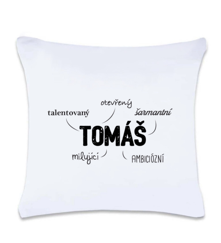 Polštář s potiskem Tomáš