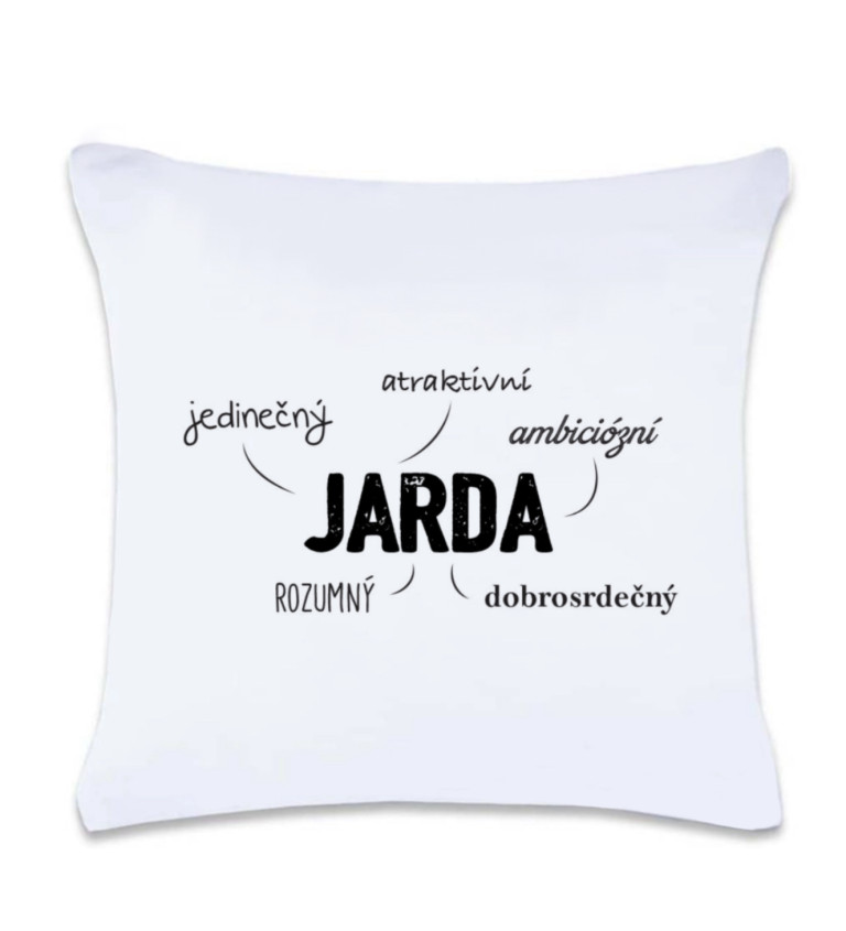 Polštář s potiskem Jarda