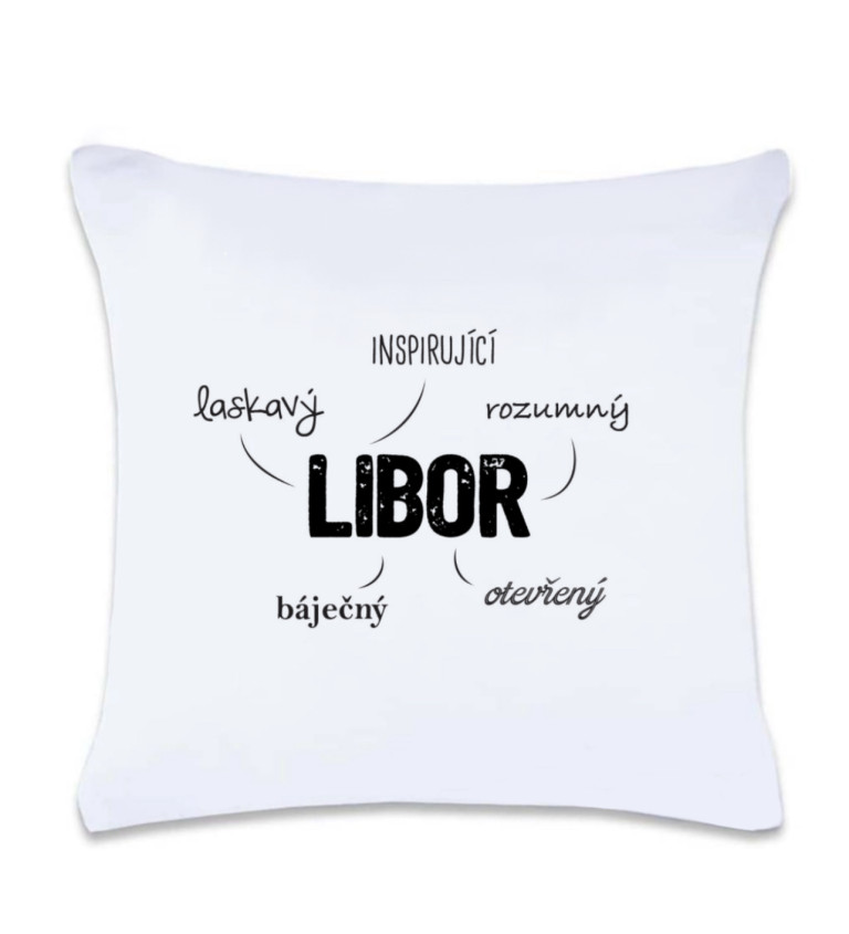 Polštář s potiskem Libor