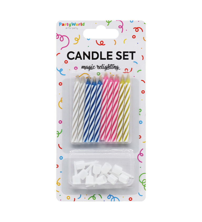 Nesfouknutelné narozeninové svíčky