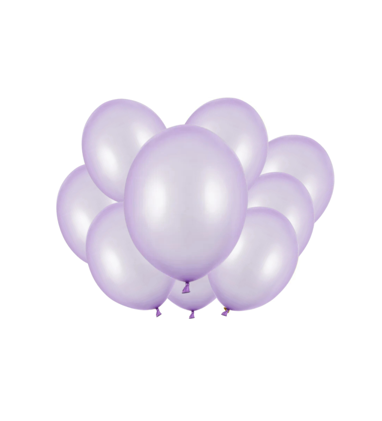 Latexové balónky Strong metalické stříbrné 30 cm – 10 ks