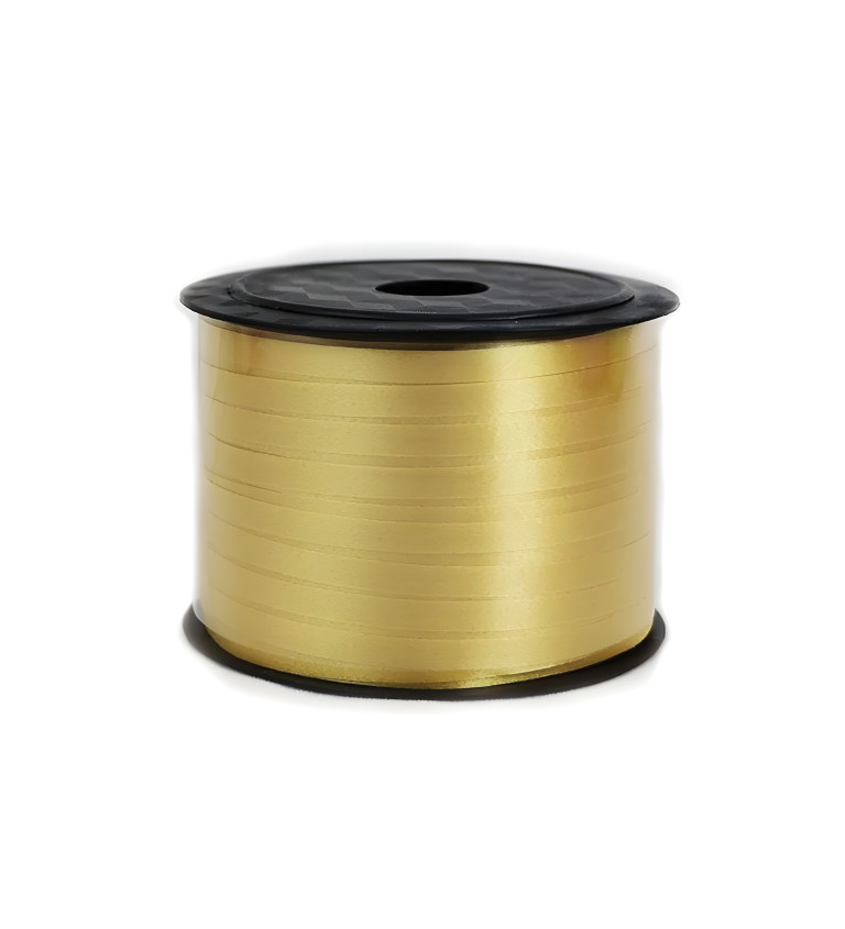 Dekorační stuha na balónky – zlatá