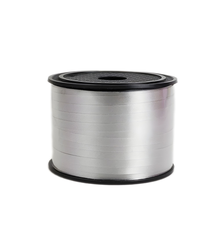 Dekorační stuha na balónky – stříbrná