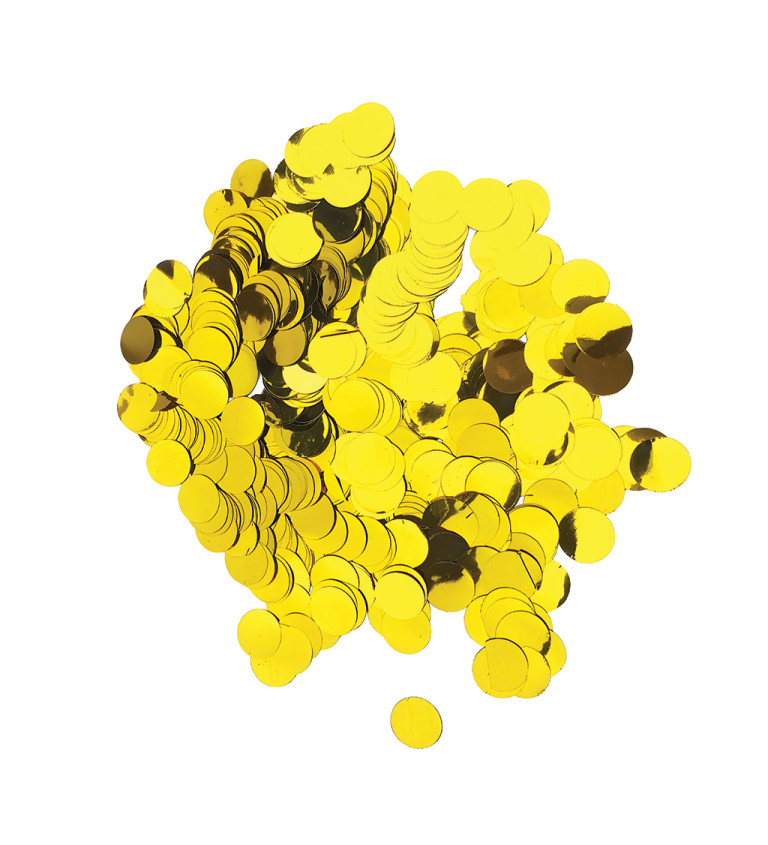 Metalické konfety – zlaté