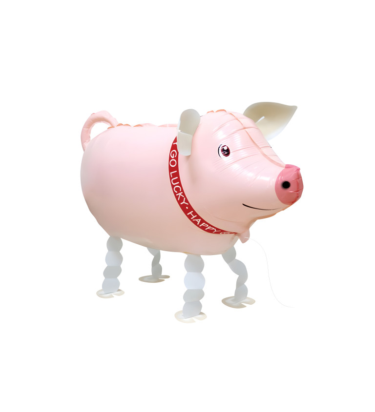 Chodící fóliový balónek – prase